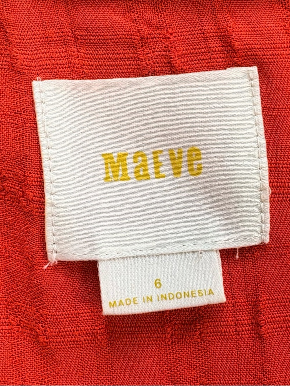 MAEVE Anthropologie Sunseeker Sleeveless Top Blouse Button Down Orange Size 6 - Picture 4 of 8